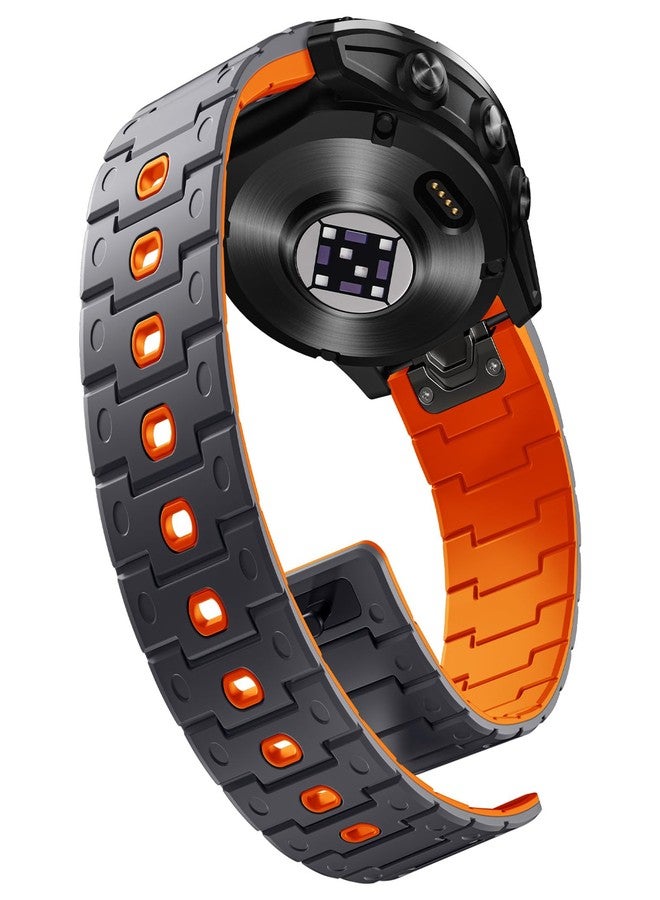 Bandletic أساور Bandletic مقاس 22 مم سهلة التركيب، مزودة بمغناطيس قوي، متوافقة مع ساعات Garmin Fenix 8 (45 مم)، وFenix 7، و7 Pro، و6، و6 Pro، و5، و5 Plus، وInstinct 2، وForerunner 965، و955، و945، وApproach S70 (47 مم)، وS62، وS60، وEpix 2 Pro (47 مم)، وQuatix 7، و6، و5 - Image 1