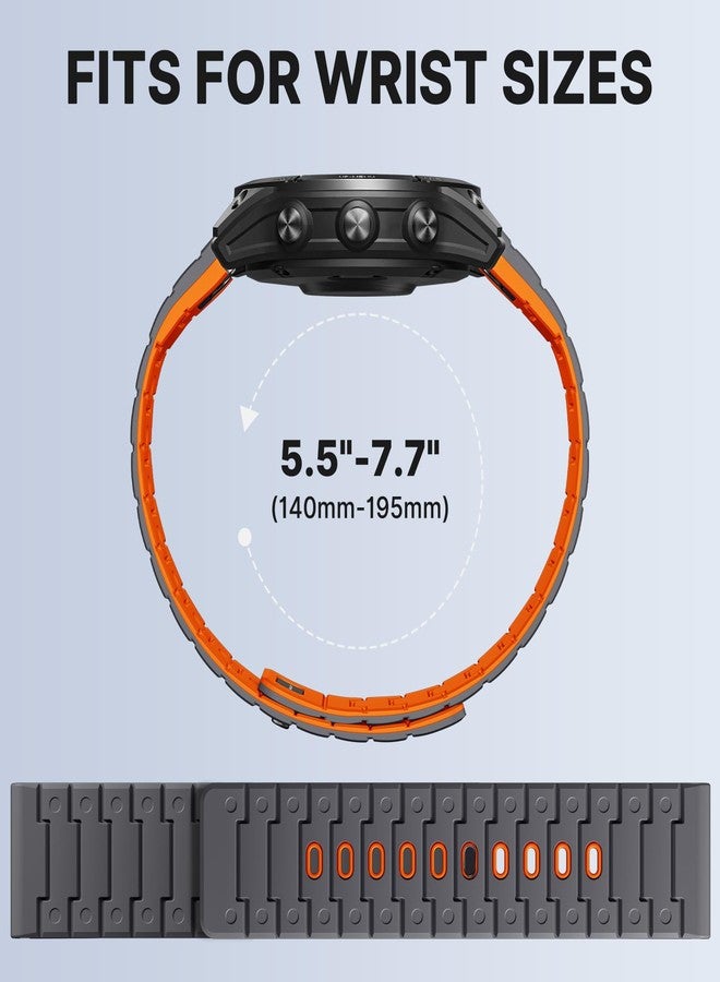 Bandletic أساور Bandletic مقاس 22 مم سهلة التركيب، مزودة بمغناطيس قوي، متوافقة مع ساعات Garmin Fenix 8 (45 مم)، وFenix 7، و7 Pro، و6، و6 Pro، و5، و5 Plus، وInstinct 2، وForerunner 965، و955، و945، وApproach S70 (47 مم)، وS62، وS60، وEpix 2 Pro (47 مم)، وQuatix 7، و6، و5 - Image 4