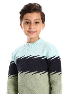 Caesar Wool Boys Pullover With Multi Design  - Image 3