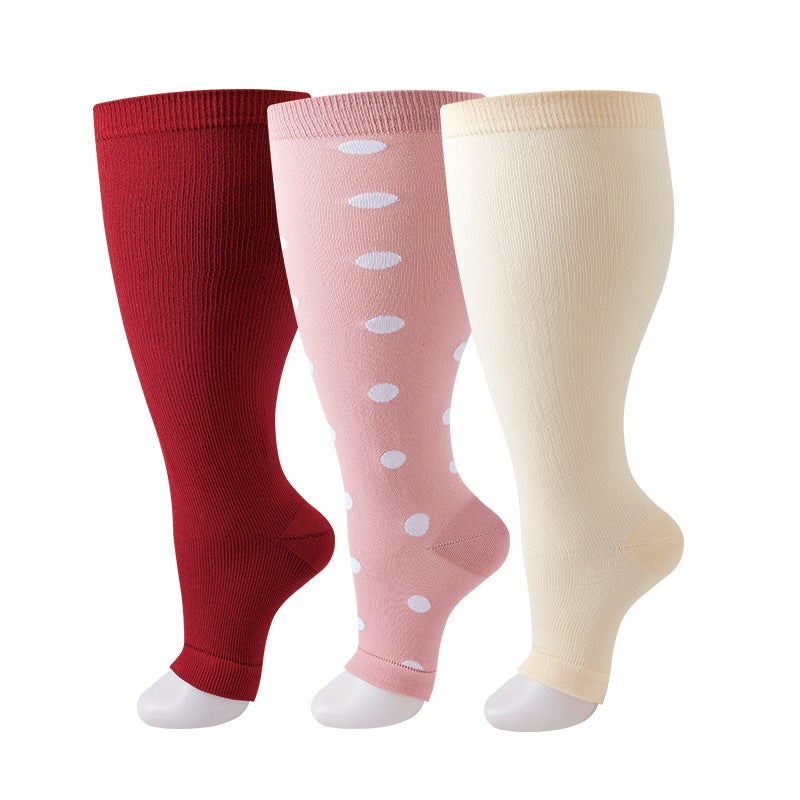 Plus Fertilizer Plus Pressure Socks Nylon Nurses Socks Men'S And Women'S Running Fitness Compression Socks - Image 5