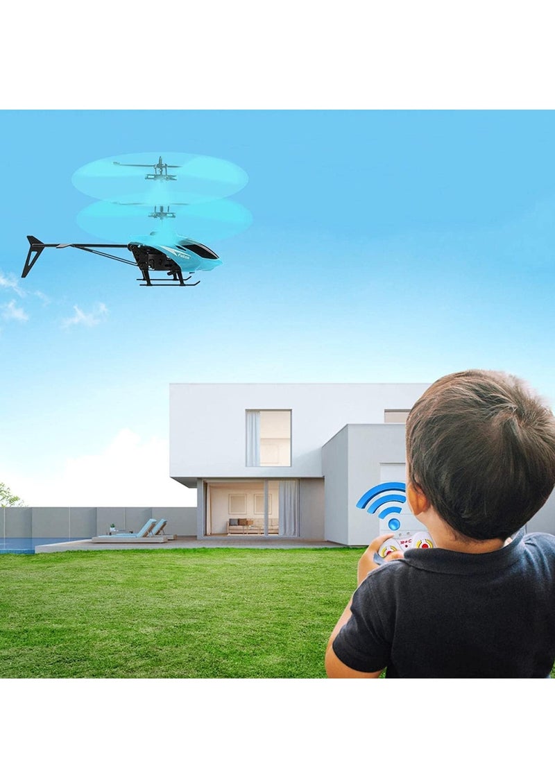 general Remote Control Helicopter Flying Toy, 2.5 Channel High and Low Flying Suspension Induction Helicopter, Mini RC Helicopter, Suitable for Kids Party Gifts, Boys Girls Birthday Gifts (Blue) - Image 2