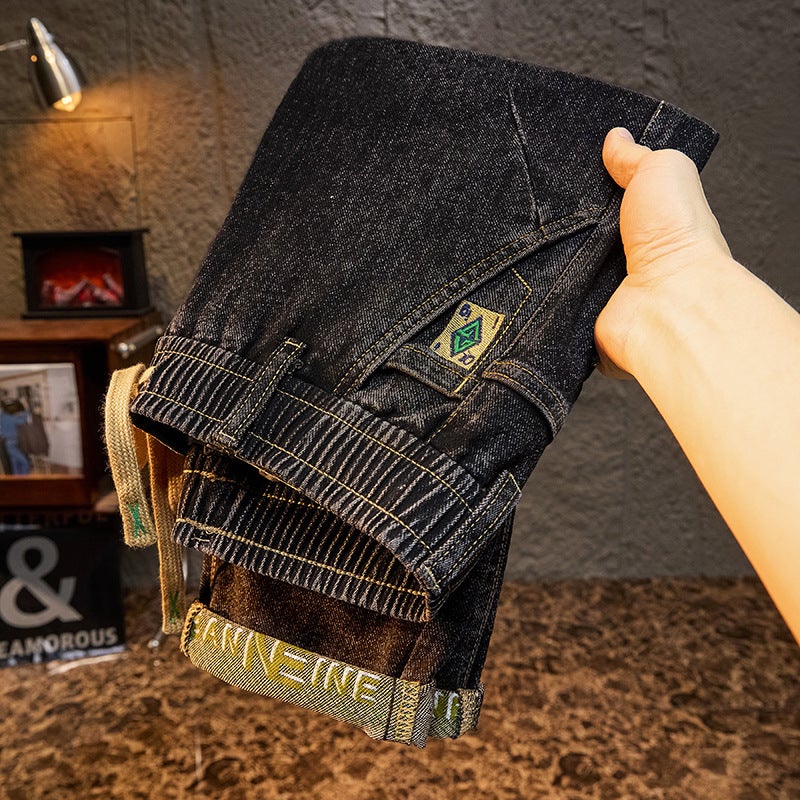 Unisex Classic Denim Jeans Loose Fit Daily Outdoor Wear - Image 2