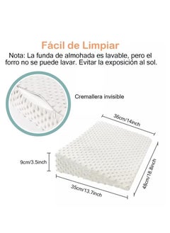 Jourvent Baby Backflow Prevention Pad, 30° Baby Pillow Cushion, Baby Cushion with Anti-backflow Design, White  - Image 3