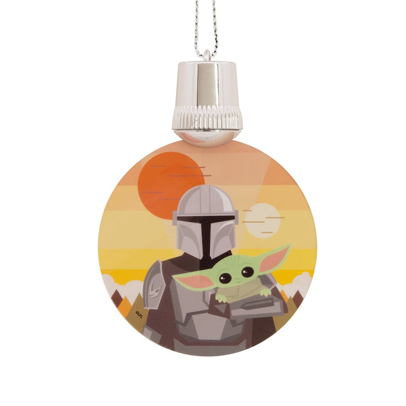 هولمارك Hallmark Star Wars: The Mandalorian و Grogu Christmas Ornament مع الضوء 4 مايو - Image 2