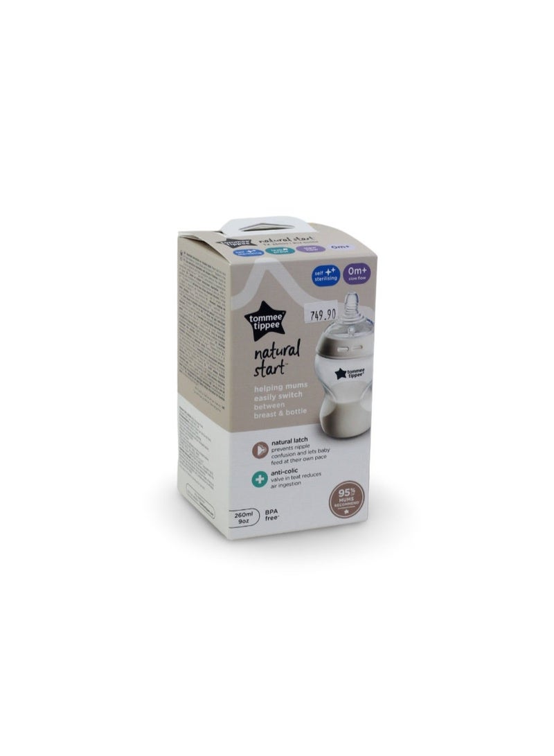 Tommee Tippee Natural Start Anti-Colic Baby Bottle 260ml - Image 1
