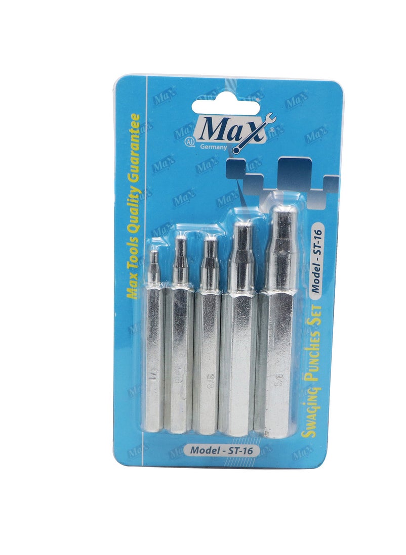 Max Germany - Max Germany ST-16 Swaging Tool Set – 5-Piece Professional Kit for Precision Crimping and Swaging - Image 1