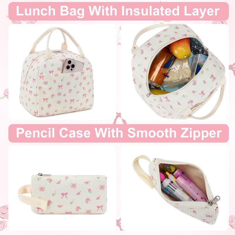 BTOOP School Backpacks for Teen Girls Bookbags Set Lightweight Kids Backpack School Bags with Lunch Box Pencil Case - Image 5
