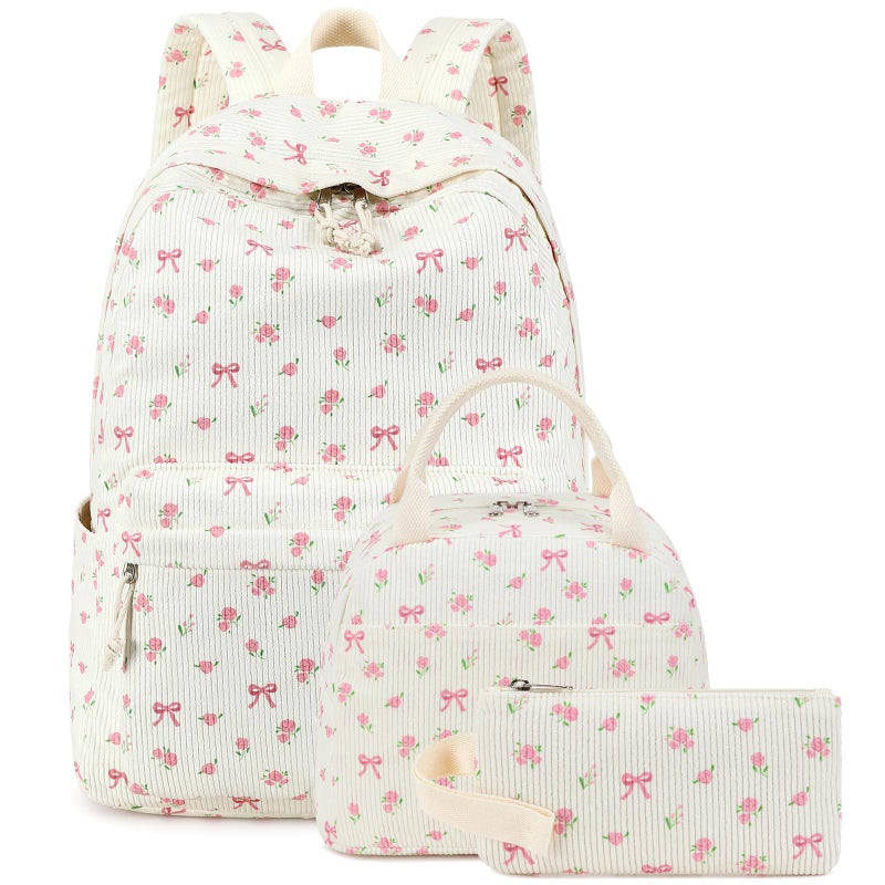 BTOOP School Backpacks for Teen Girls Bookbags Set Lightweight Kids Backpack School Bags with Lunch Box Pencil Case - Image 1