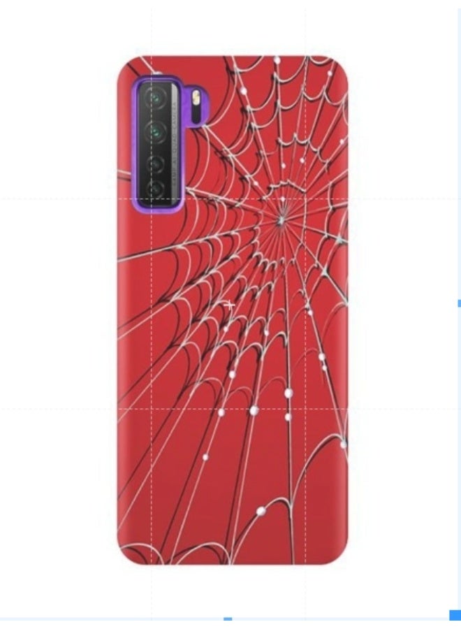 غطاء حماية واقٍ لهاتف هواوي نوفا 7 SE أحمر/أبيض