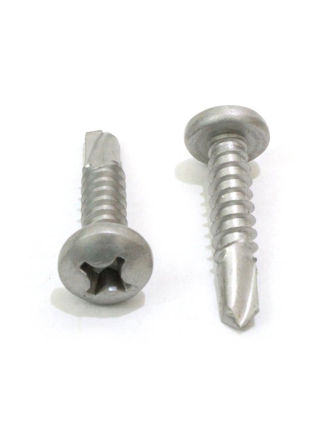 Bolt Dropper Self Tapping Stainless Steel Metal Screws, (100 Pack) Phillips Pan Head Self-Tapping Screws, 410 Stainless Steel, Choose Size, . #8 3/4 Inch 791758464663 - Image 3