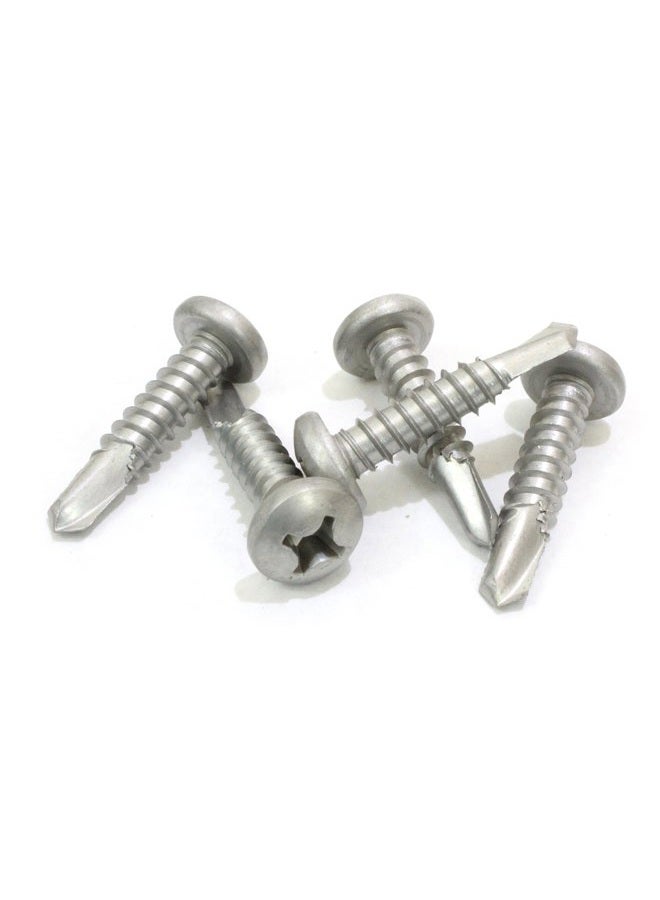 Bolt Dropper Self Tapping Stainless Steel Metal Screws, (100 Pack) Phillips Pan Head Self-Tapping Screws, 410 Stainless Steel, Choose Size, . #8 3/4 Inch 791758464663 - Image 4