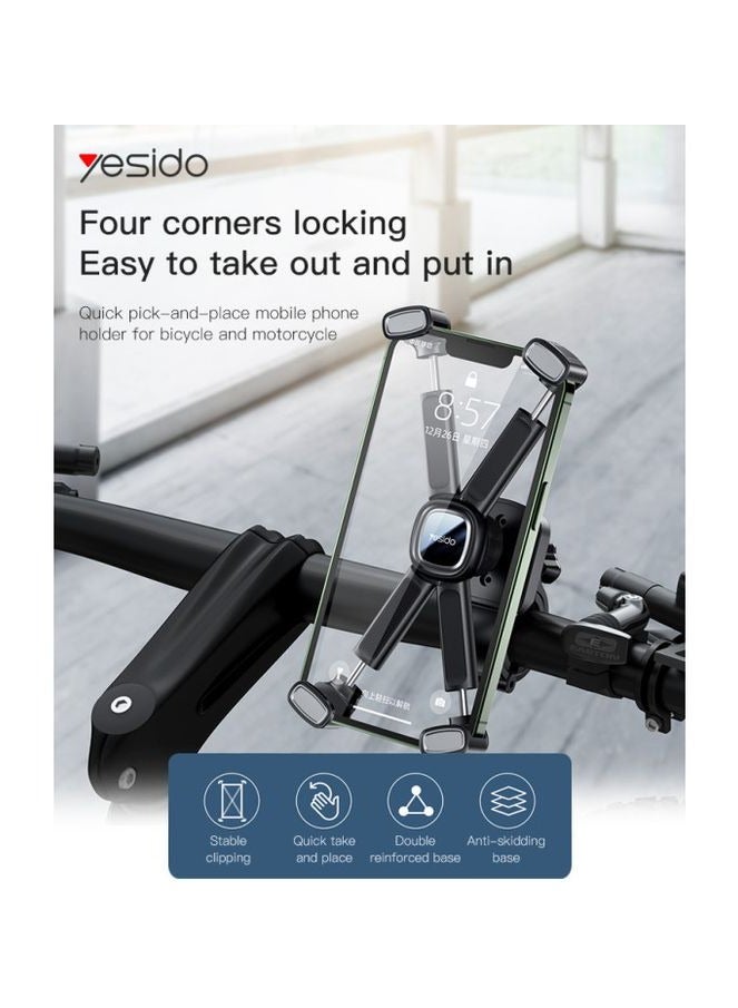 Yesido Bicycle Holder- 360̊ Free Rotation- C191 Black - Image 3