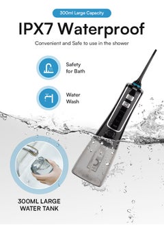 Draxon Water Flosser Jet Floss Waterpik Thread Dental Flosser Cordless for Teeth 3 Modes Dental Oral Irrigator pik Portable & Rechargeable 6 Nozzle For Orthodontics Hollywood Smile Whitening [UPGRADED Model]  - Image 5
