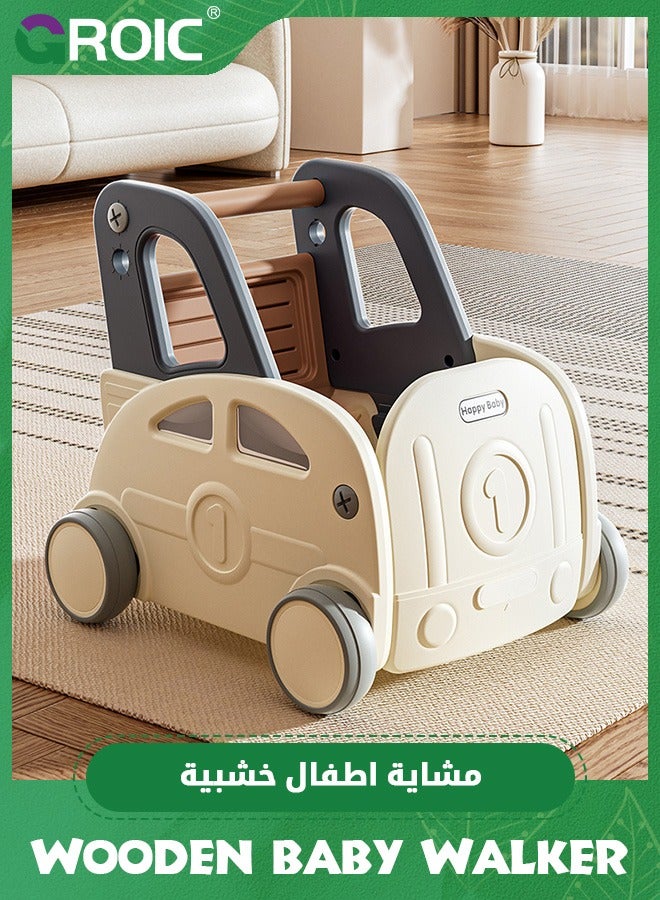 GROIC Baby Walker Push Toy,Baby Shopping Cart, Baby Toys Push and Pull Baby Stroller, Toddler Learning Walker Toy Storage Chest, Shopping Cart and Doll Stroller - Image 3