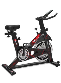PowerMax Fitness Fitness Bs-151 Exercise Spin Bike With 6Kg Flywheel, Lcd Display And Friction Braking System For Home Workout - Black  - Image 1