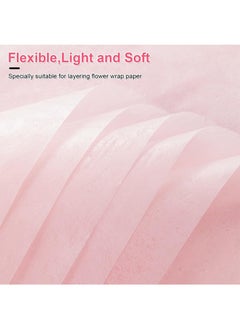 Aikanbo 36 Sheets 45x60cm Cotton Wrapping Flower Lining Paper，Style Of Waterproof Floral Bouquet Lining Paper Withdrawable Pleated Wrapping Paper Gift Packaging Paper(6 Colors, 6 Sheets of Each Color，Bouquet Ribbon Included)  - Image 3
