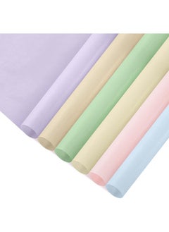 Aikanbo 36 Sheets 45x60cm Cotton Wrapping Flower Lining Paper，Style Of Waterproof Floral Bouquet Lining Paper Withdrawable Pleated Wrapping Paper Gift Packaging Paper(6 Colors, 6 Sheets of Each Color，Bouquet Ribbon Included)  - Image 5