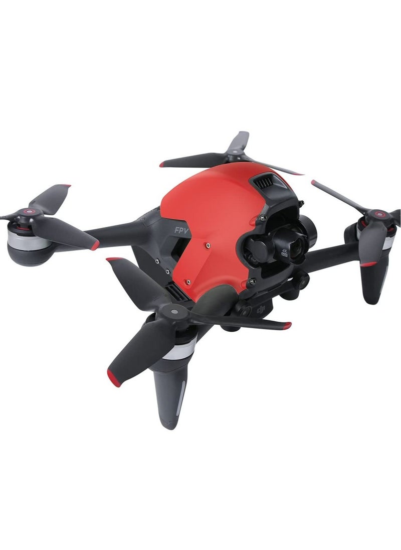 Captaintech - Top Case for DJI FPV Drone Cover Aircraft Upper Case Protection Replacement Cover Accessories, Drone Decorative Accessories, Increase the Service Life and Recognition of the Drone (Red) - Image 1