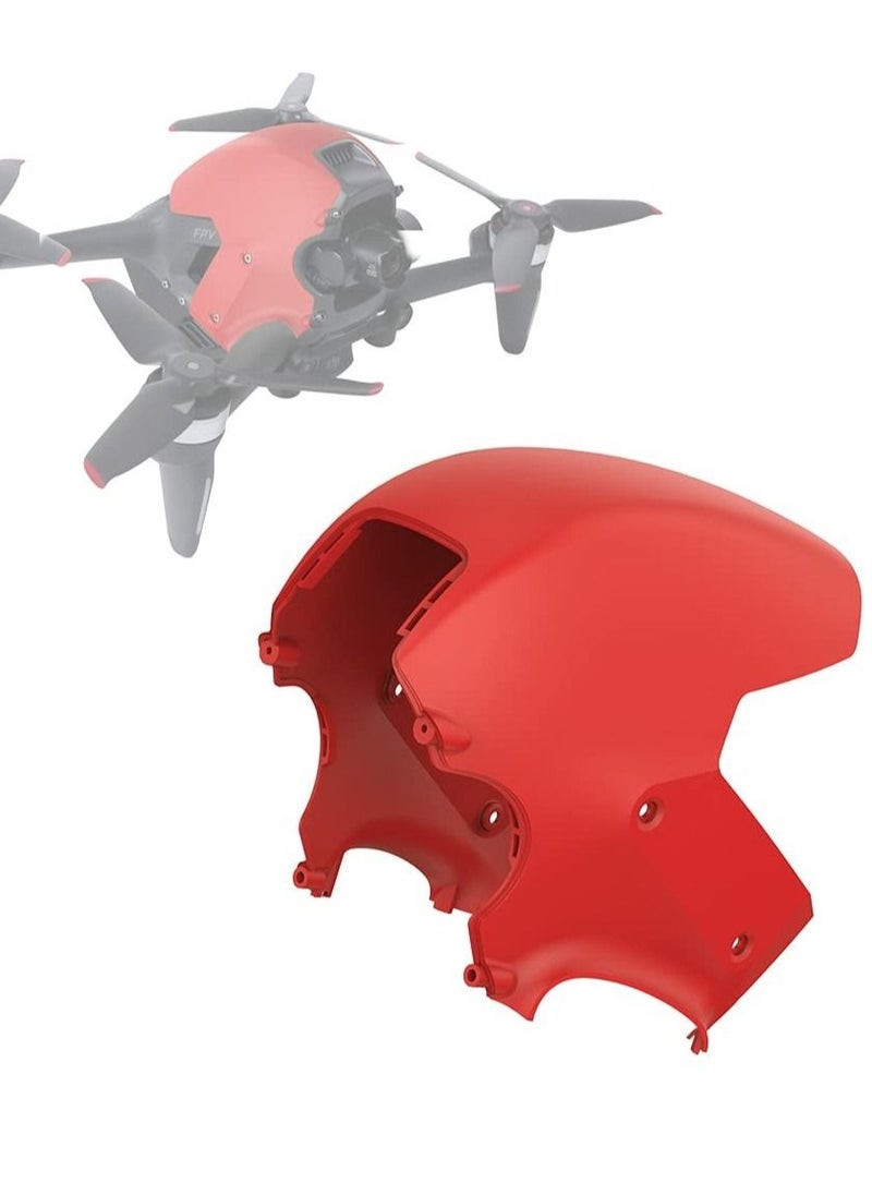 Captaintech - Top Case for DJI FPV Drone Cover Aircraft Upper Case Protection Replacement Cover Accessories, Drone Decorative Accessories, Increase the Service Life and Recognition of the Drone (Red) - Image 1