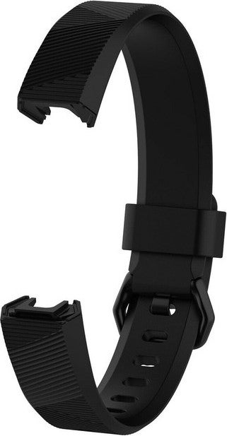 Fitbit Alta HR Compatible Buckle Silicone Strap Black Small (S)