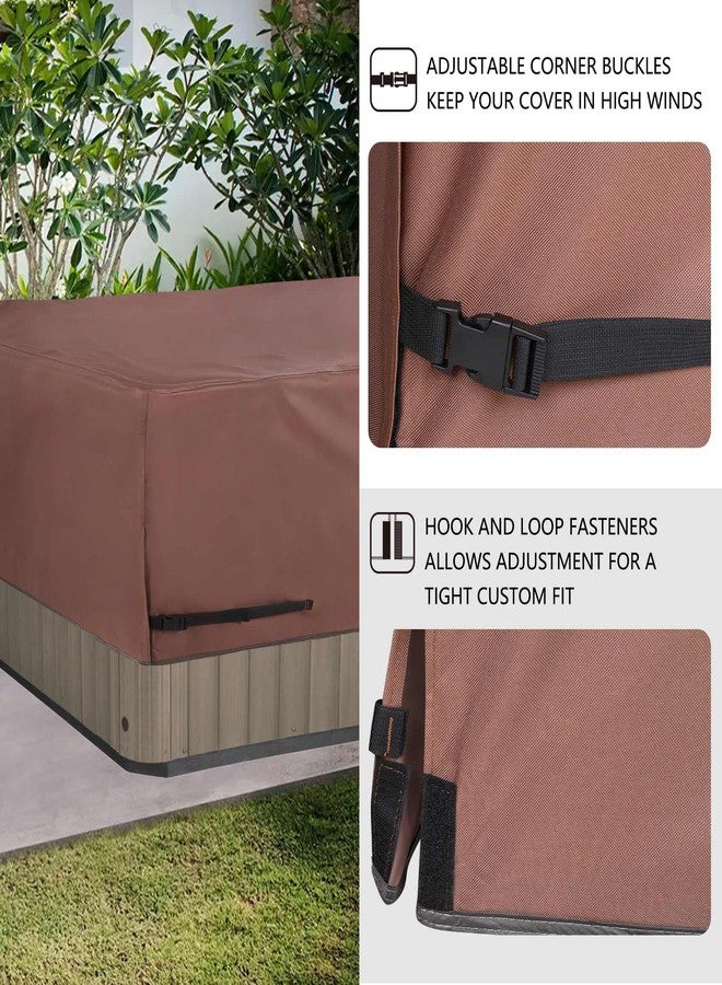 ULTCOVER Smart Selection Outdoor Hot Tub Hard Cover Protector Waterproof Square SPA Cover Cap 90 inch, Black - Image 4