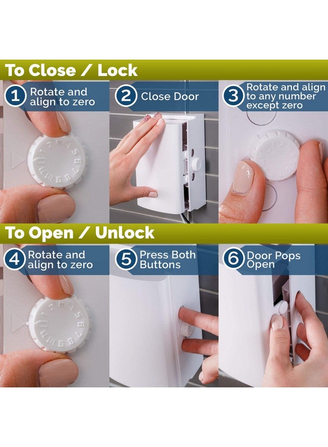 Wappa Baby Baby Safety Outlet Cover Box (2 Pack) Double Lock for Much Better Toddler Proofing, Easier Operation, Simple 3 Step Install with Included Screws. Provides Extra Space Inside for Plugs (2 Pack, White) - Image 3