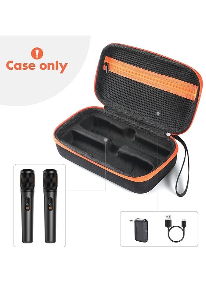 Wireless Microphone Case for JBL Partybox Encore Handheld Dual-Microphone Travel Storage Bag (Rechargeable Version) - Image 3