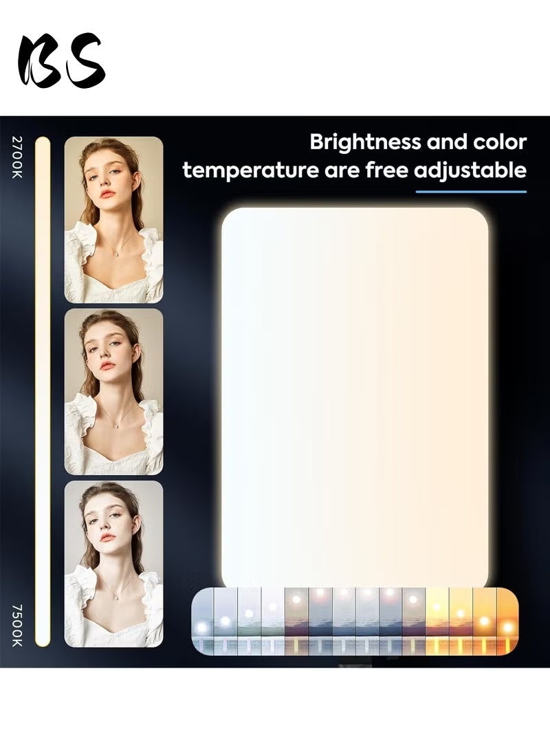 BS 19-inch LED video light kit | Tripod and phone mount | Panoramic fill light | 3000K-6600K color temperature | 85 CRI studio light | Perfect for portraits, product photography, and videography. - Image 4