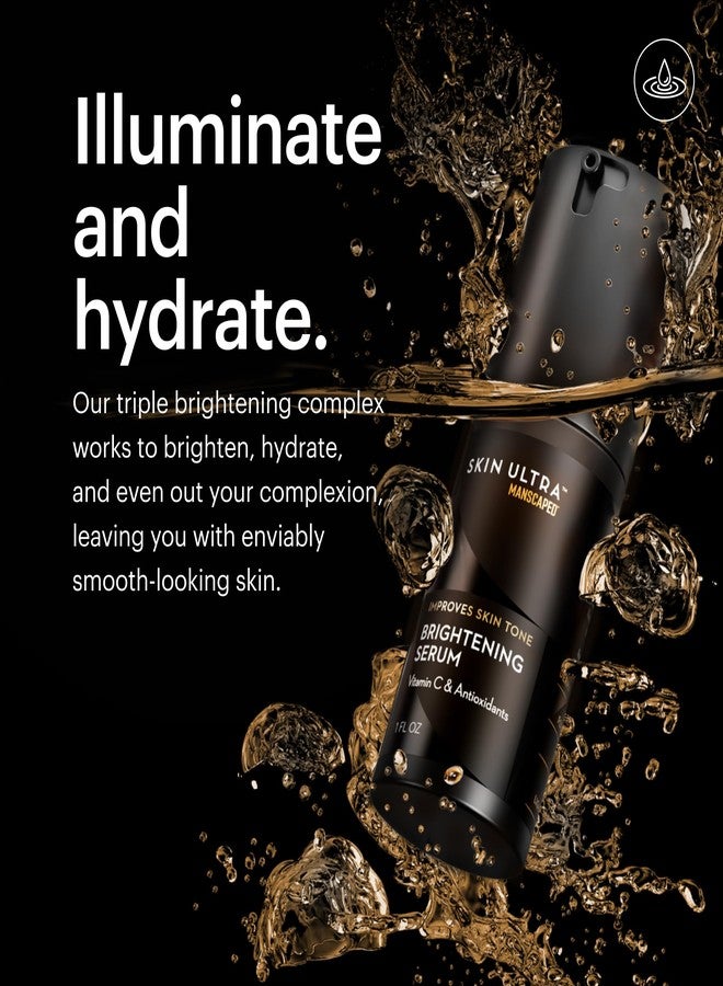 manscaped سيروم مانسكيبيد® سكين ألترا™ لتفتيح البشرة - سيروم فيتامين سي للوجه للرجال مصمم لتحسين لون البشرة والمساعدة في تقليل ظهور التجاعيد، مدعوم بجذر العرقسوس ونياسيناميد، 1 أونصة سائلة - Image 3