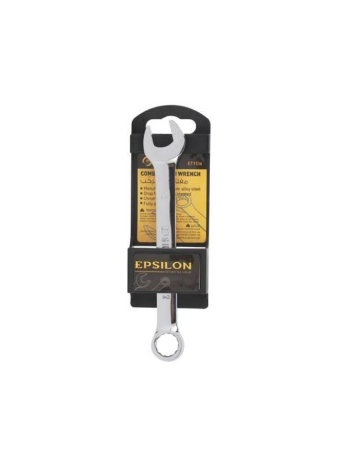 إبسلون ايبسيلون 12 ملم مفتاح مشترك - ET1136 | صلب مطروق ، مصقول بالكامل ، مقوي ومقاوم ، متين للغاية ، مثالي لتصلب وتفكيك الصواميل | فضة - Image 1