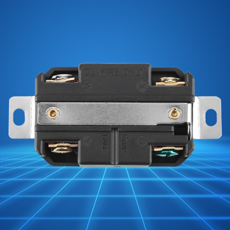 Locking Electrical Plug: NEMA L14-20R 3 Pole 4 Wire 20A 125V-250V - Chemical & Impact Resistant Housing Quick Installation Long Serving Life Generator Cord Assembly for Generator Connection - Image 3