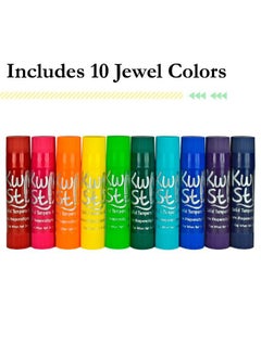 The Pencil Grip Kwik Stix Tempera Paints Tempera Paint Pens Super Quick Drying 10 Assorted Jewel Colors For Children Tpg678  - Image 4