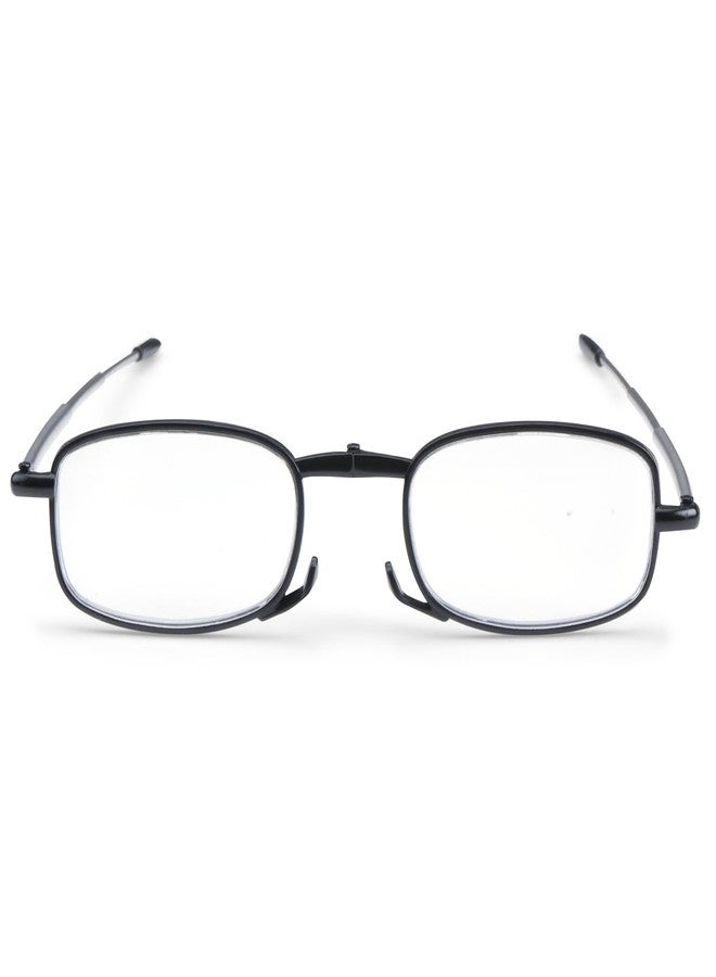 AEC Nova Collapsible Reading Glasses | Compact Foldable Frame with BlueRazr Blue Light Blocking Lenses | Portable Unisex Readers for Men & Women (Black, +1.00) - Image 3