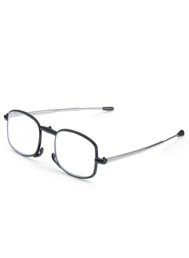 AEC Nova Collapsible Reading Glasses | Compact Foldable Frame with BlueRazr Blue Light Blocking Lenses | Portable Unisex Readers for Men & Women (Black, +1.00) - Image 1