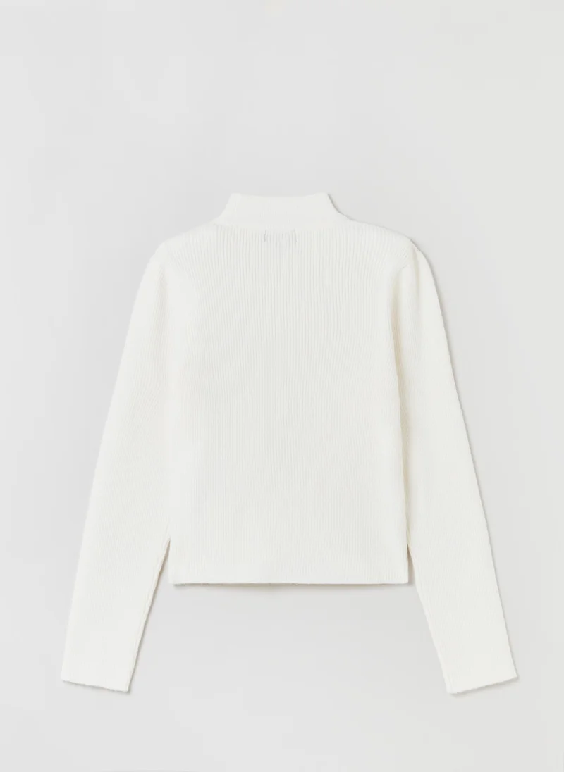 او في اس Ovs Girls Ribbed Turtleneck