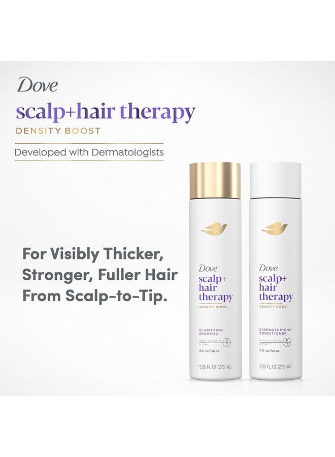 Dove Scalp + Hair Therapy Set - Density Boost Clarifying Shampoo and Strengthening Conditioner with Vitamins B3 & E, Zinc & Peptides, 9.25 Oz Ea (2 Piece Set) - Image 3