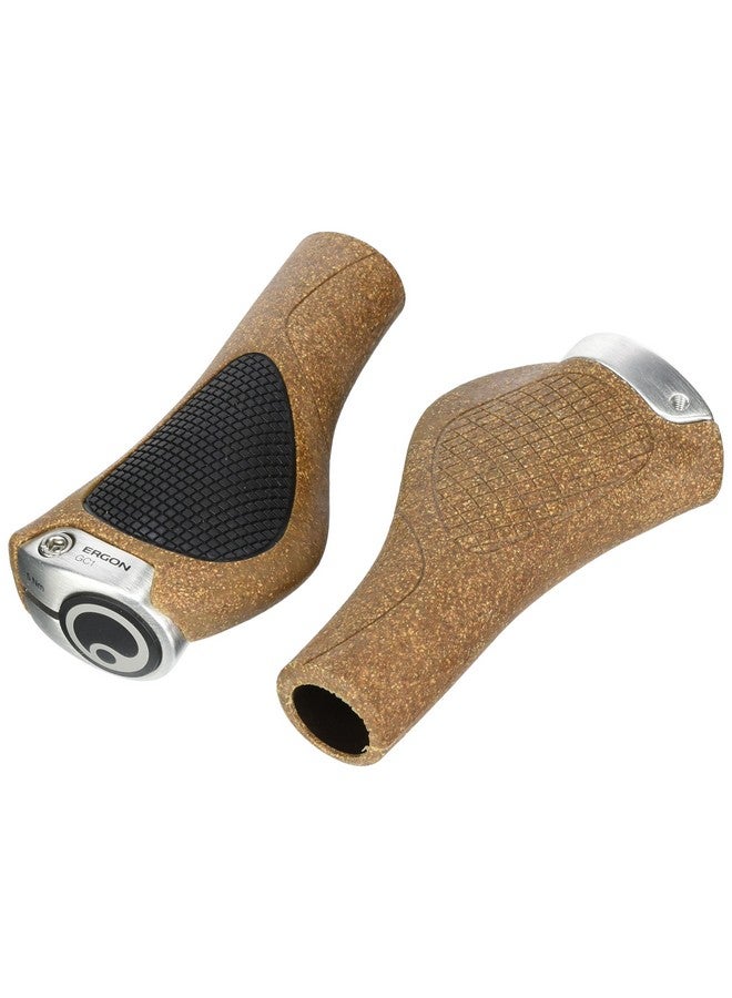 ERGON Biokork Gc1 Bike Grips Ergonomic Comfort Designed For Curved Handlebars (2) Grips Regular Shifter Style/One Size - Image 2