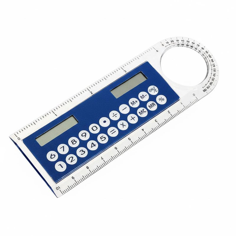 Magnifying glass, ruler, calculator, mini 8-digit solar-powered student stationery, ultra-thin portable gift computer - Image 3