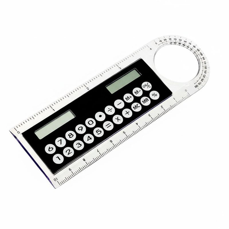 Magnifying glass, ruler, calculator, mini 8-digit solar-powered student stationery, ultra-thin portable gift computer - Image 4