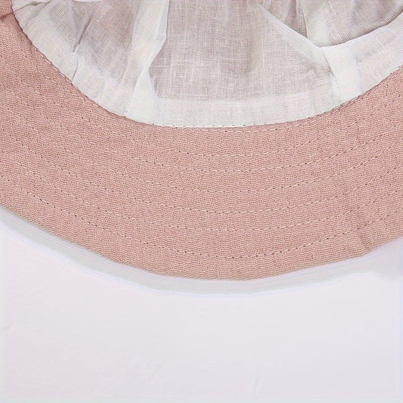 Orange Osmanthus Baby Girls Turban Sun Hat Infant Bucket Cap Newborn Adjustable - Image 3