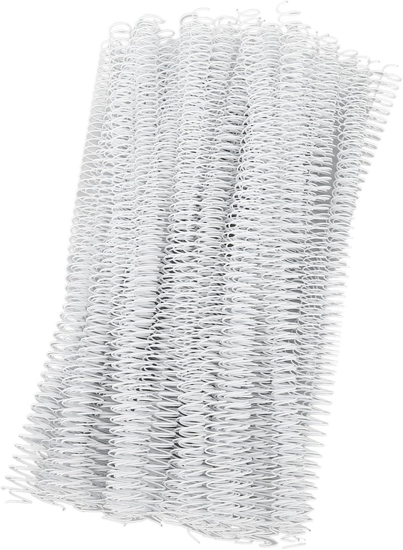 100 Pack 4:1 Pitch Spiral Binding Coils 12.7mm for 90 Sheets Letter Size Documents 360° Page Rotation Compatible with Binding Machines (White) - Image 5