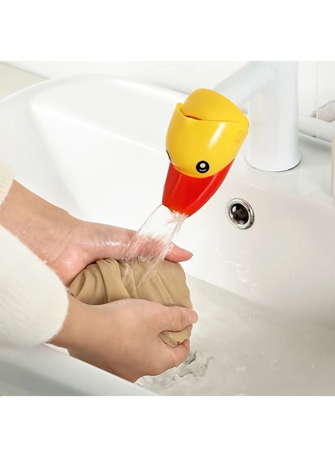 صنبور البط اللطيف الممتد مضاد للتناثر، مادة توفير المياه سهلة التركيب، بلاستيك متين - Image 3