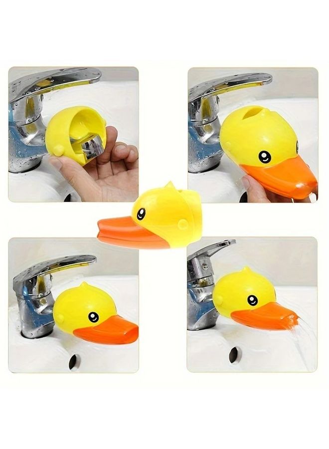 صنبور البط اللطيف الممتد مضاد للتناثر، مادة توفير المياه سهلة التركيب، بلاستيك متين - Image 2