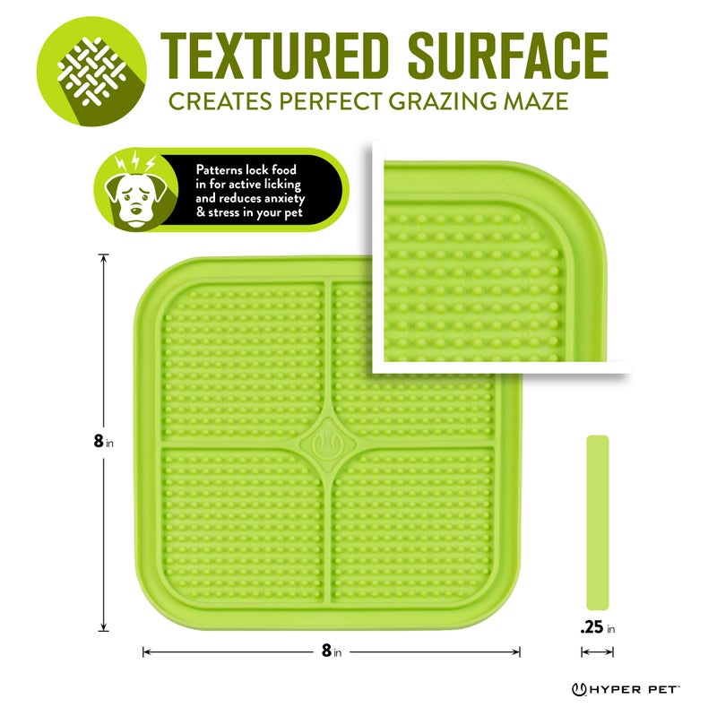 Hyper Pet IQ Treat Lick mat for Dogs, Dog Slow Feeder & Cat Lick mats | Great Alternative to Slow Feeder Bowls & Cat Feeders | Perfect Dog Licking mat, Cats Puzzle & Enrichment Toys - Image 2
