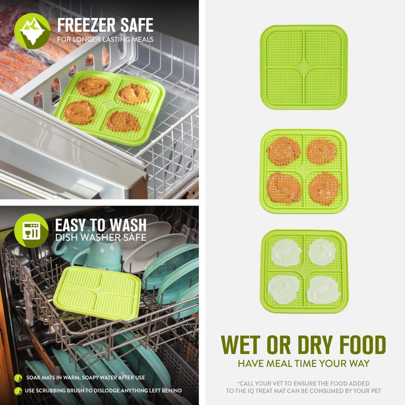 Hyper Pet IQ Treat Lick mat for Dogs, Dog Slow Feeder & Cat Lick mats | Great Alternative to Slow Feeder Bowls & Cat Feeders | Perfect Dog Licking mat, Cats Puzzle & Enrichment Toys - Image 5