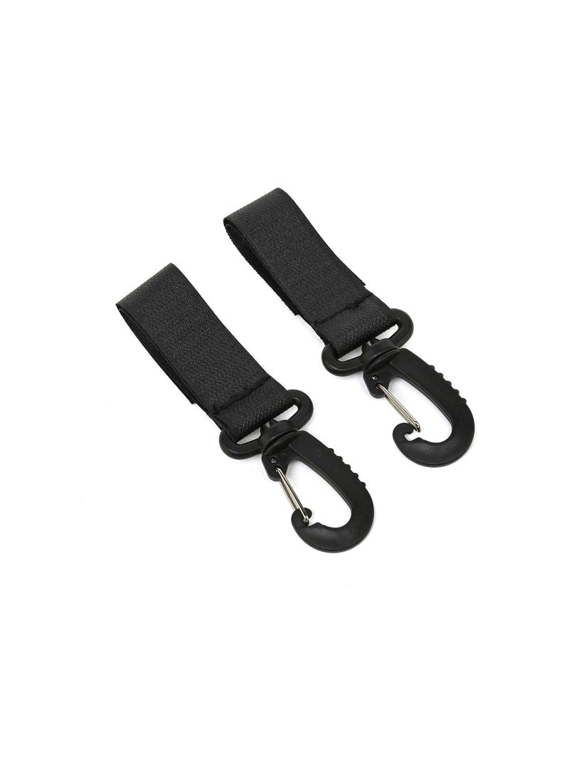 Stroller Organizer Hook - 2pcs Stroller Clips | 360 Degree Rotatable Mommy Hook Organizer Hook | Convenient Multi-Purpose Mommy Bag Hanger for Wheelchairs Shopping Cart Support Up to 2kg - Image 4