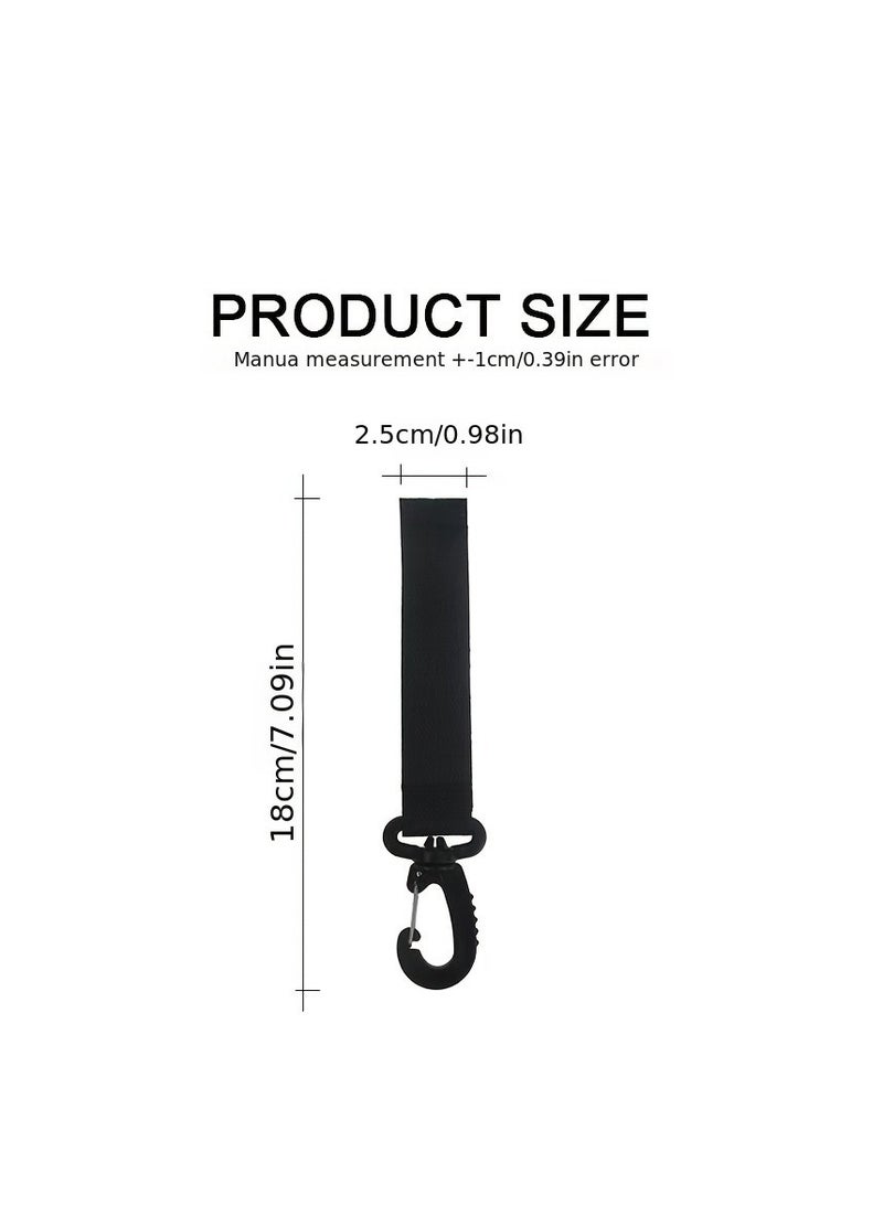 Stroller Organizer Hook - 2pcs Stroller Clips | 360 Degree Rotatable Mommy Hook Organizer Hook | Convenient Multi-Purpose Mommy Bag Hanger for Wheelchairs Shopping Cart Support Up to 2kg - Image 5
