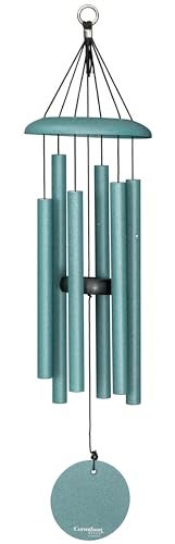 Corinthian Bells by Wind River - 27 inch Patina Green Wind Chime for Patio, Backyard, Garden, and Outdoor Decor (Aluminum Chime) Made in The USA - Image 1