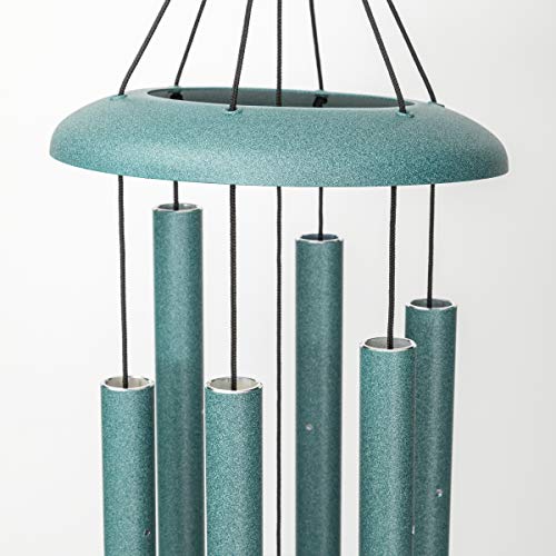 Corinthian Bells by Wind River - 27 inch Patina Green Wind Chime for Patio, Backyard, Garden, and Outdoor Decor (Aluminum Chime) Made in The USA - Image 3