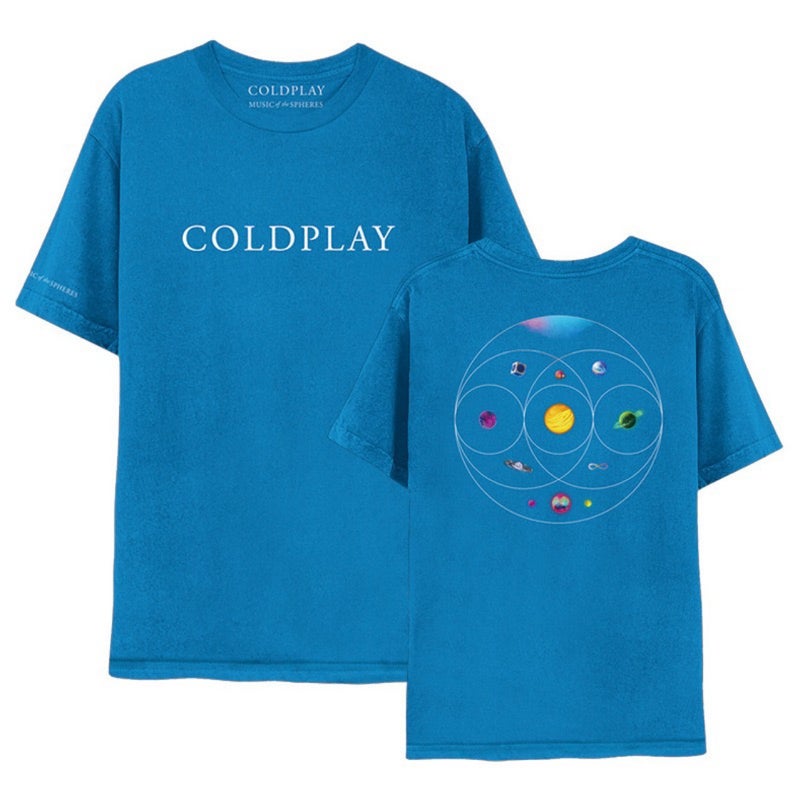 Cross-border New Coldplay Band World Tour T-shirt coldplay Same Style Y2K European and American Mens and Womens Street Tide Top Black 2 - Image 2